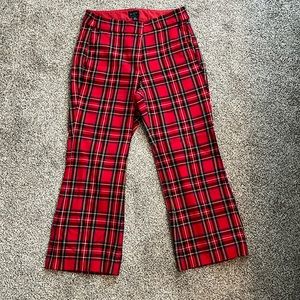 J Crew Kelsey Flare Tartan Pants 2P